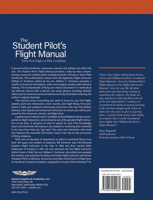 The Student Pilot’s Flight Manual, Twelfth Edition (eBook)