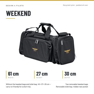 Design4Pilot Weekend Bag Black