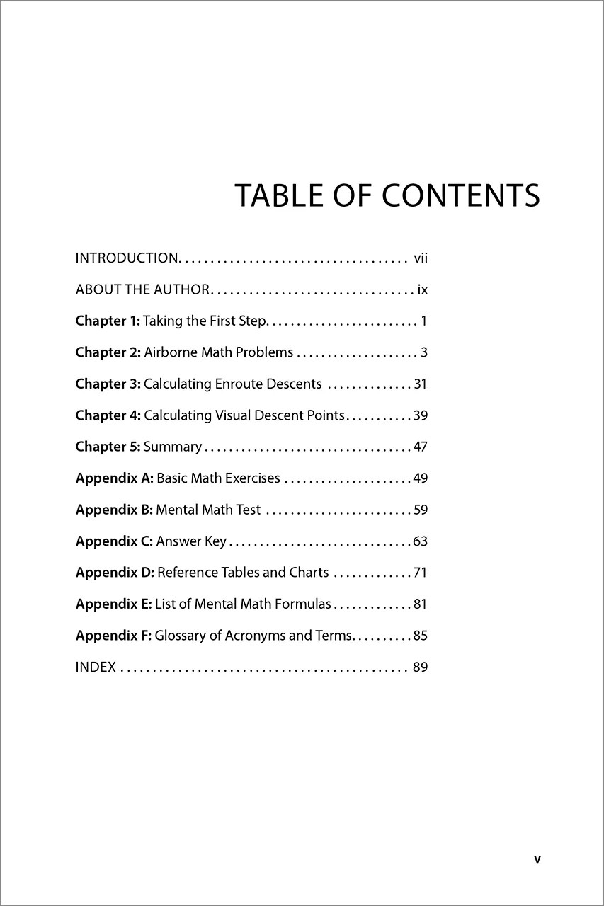 Mental Math for Pilots, Third Edition (eBook)